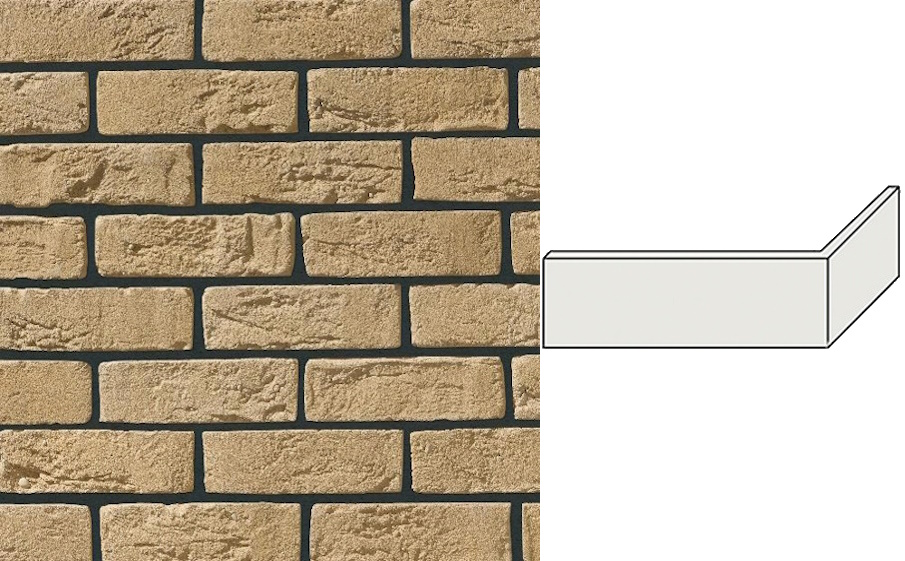 Декоративный кирпич Leonardo Stone угловой элемент Орли 191/98*65*10 мм 050