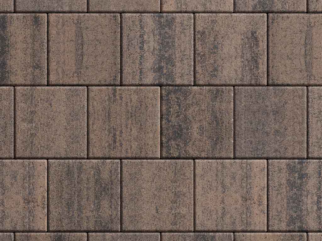 Плитка тротуарная Квадрат А.2.К.4 листопад гладкий песок черный, 200*200*40 мм 