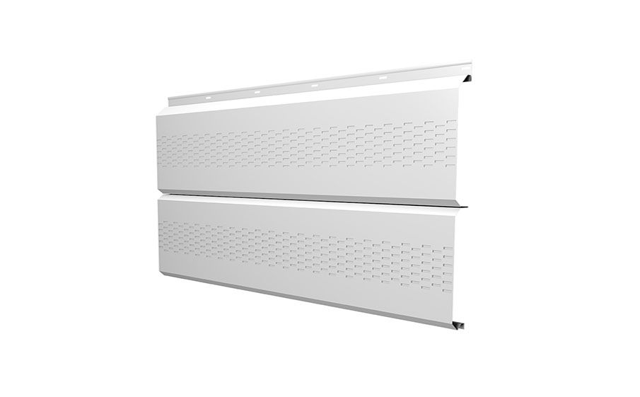 Софит Grand Line ЭкоБрус с перфорацией 0,345, 0,5 Satin RAL 9003