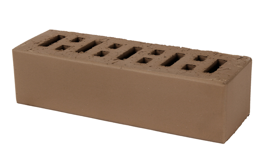 Кирпич облицовочный пустотелый Lode Brunis гладкий, 250*85*65 мм