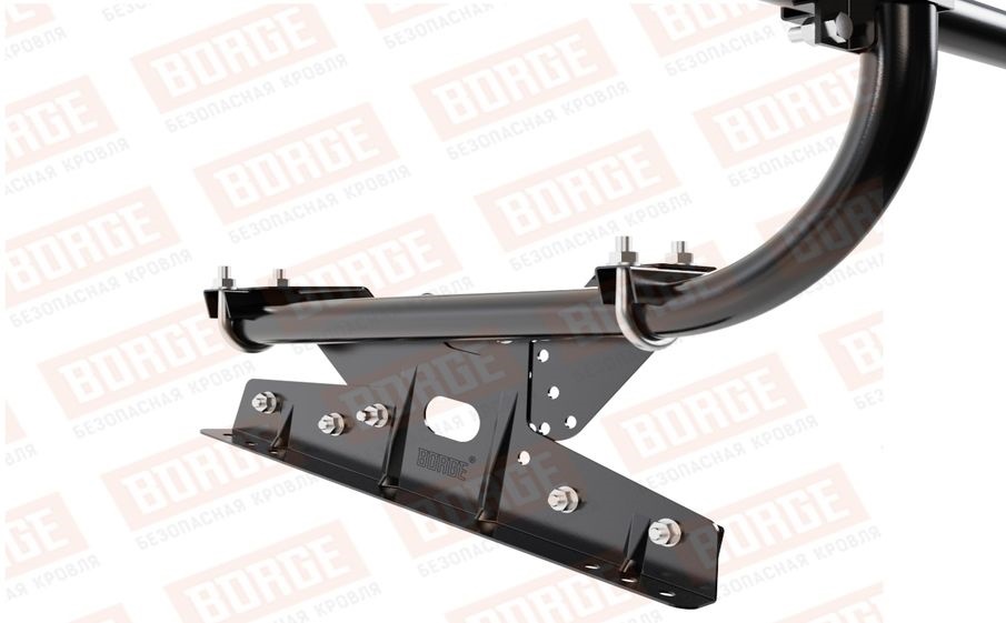 Кровельное ограждение Borge для фальцевой кровли оцинкованное RAL 9005, 300*60 см
