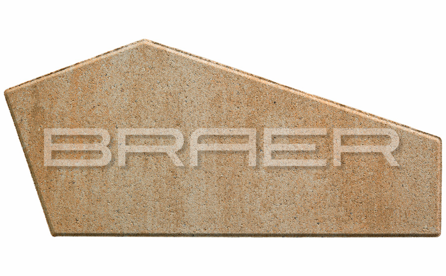 Плитка тротуарная BRAER Витраж Color Mix Плато, толщина 80 мм