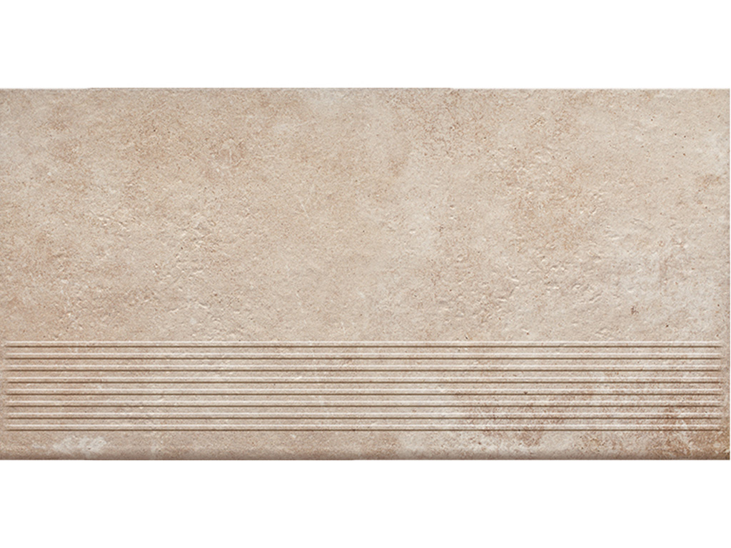 Клинкерная ступень с насечками Paradyz Scandiano, Ochra, 600*300*8,5 мм