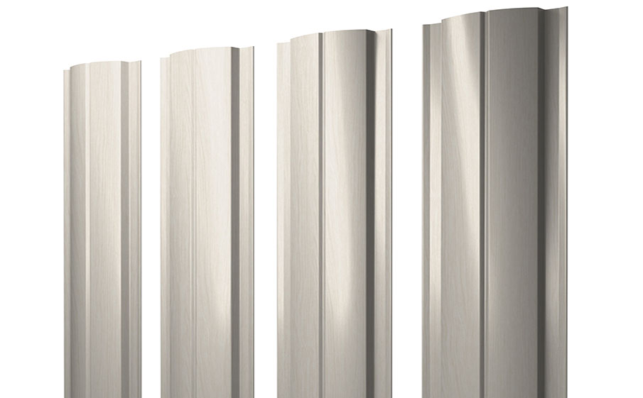 Штакетник Полукруглый Slim Print Elite Milky Wood