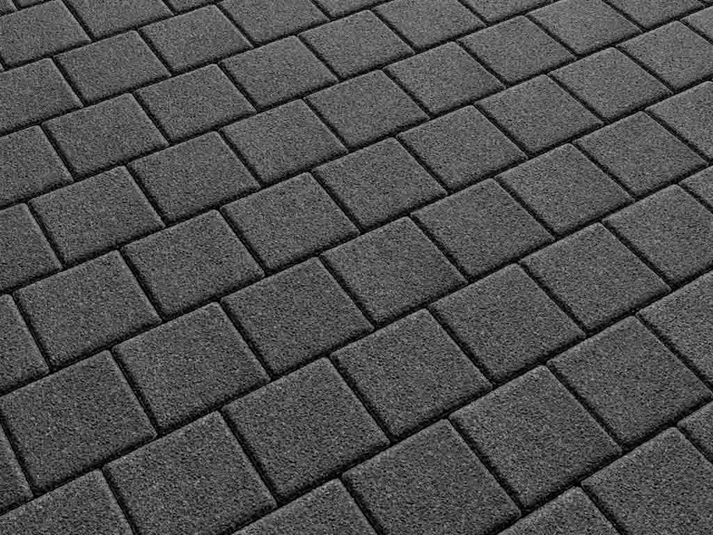 Плитка тротуарная Квадрат А.3.К.4 гранит черный, 100*100*40 мм