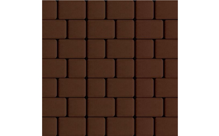 Плитка тротуарная SteinRus Инсбрук Альт Дуо А.3(С).Фсм.4, гладкая, коричневый, толщина 40 мм