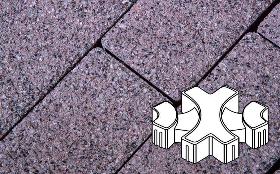 Плитка тротуарная Готика Premium Gold, Эко-фантазия Б.3.ГР.8, №20, 300*300*80 мм