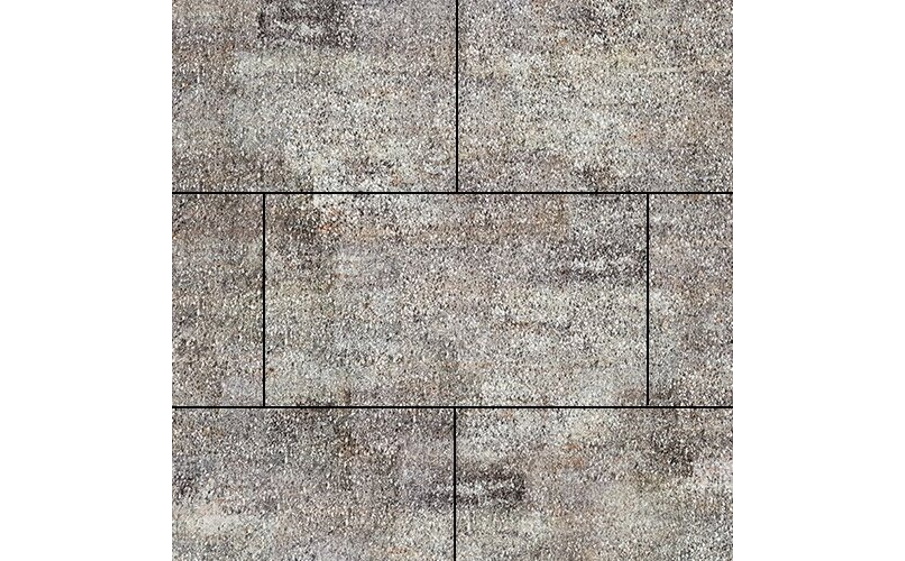 Плитка тротуарная SteinRus Парк Плейс Б.3.П.8, Old-age, ColorMix Берилл, 600*300*80 мм