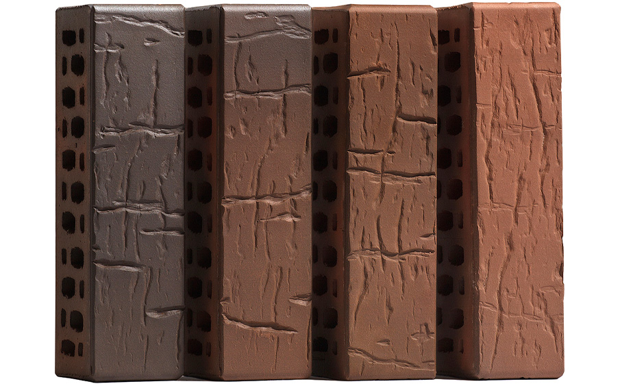 Кирпич облицовочный VOLGABRICK №70/90 флэш рустированный 250*85*65 мм