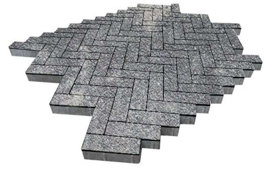 Плитка тротуарная SteinRus Паркет Б.2.П.6, Native, ColorMix Актау, 210*70*60 мм