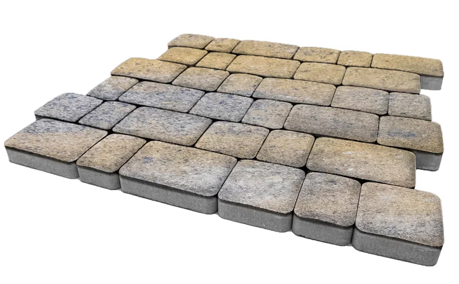 Плитка тротуарная SteinRus Инсбрук Альт А.1.Фсм.4, гладкая, ColorMix Сиена, толщина 40 мм