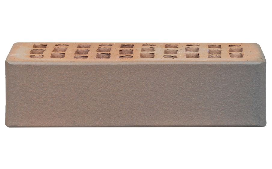 Кирпич облицовочный пустотелый ЛСР, светло-коричневый флэш, гладкий, 250*120*65 мм