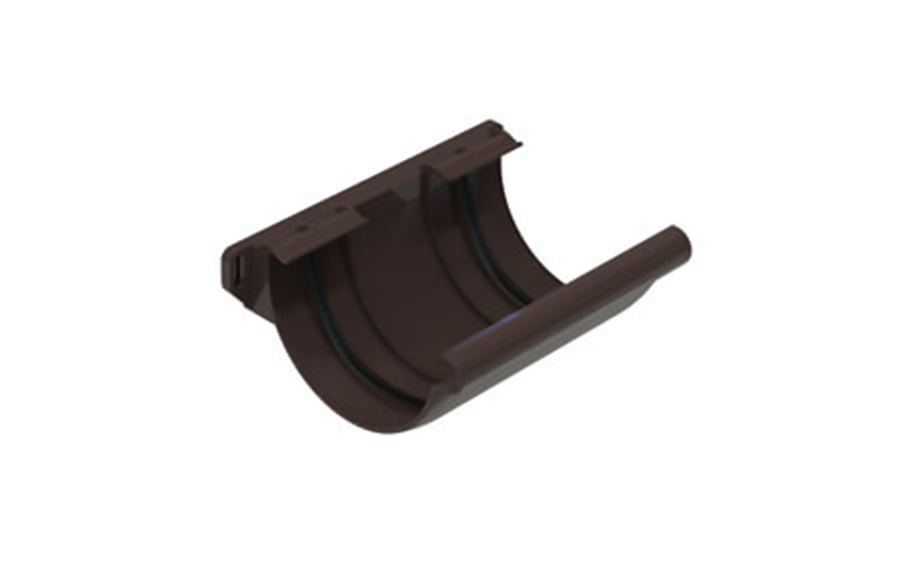 Соединитель желоба стандартный ПВХ BRAAS коричневый