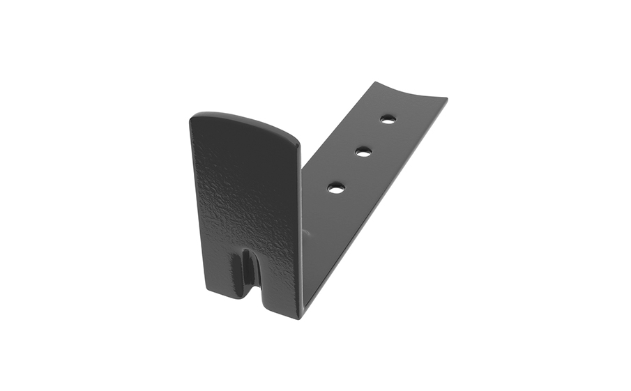 Кронштейн начального ряда Aquasystem RAL 7024 matt, 86*41*2 мм