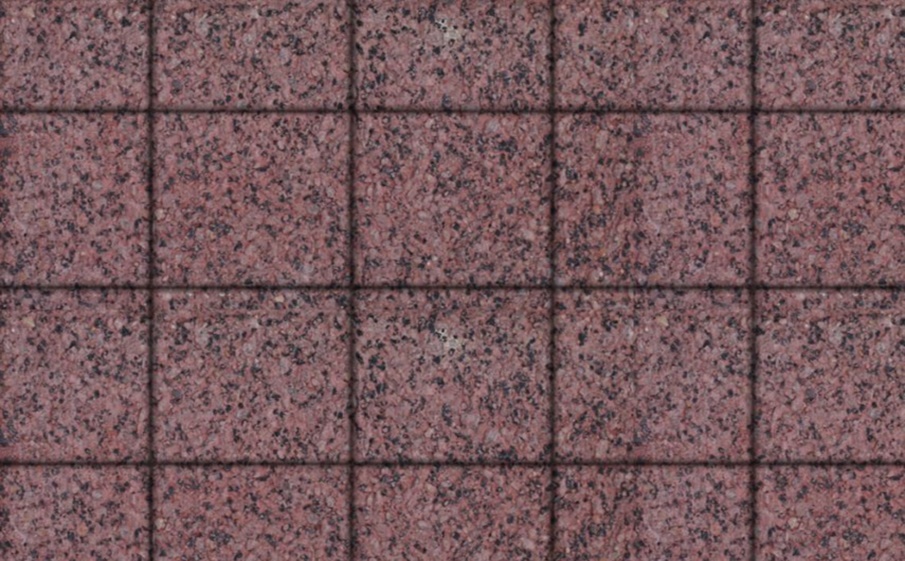 Плитка тротуарная Квадрат А.2.К.4 гранит+ красный с черным, 200*200*40 мм