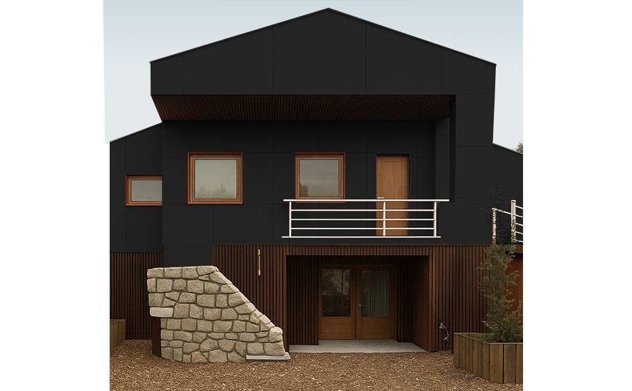 HPL-панель PoliLam Colors True Black LA, 3050*1220*12 мм