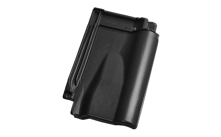 Керамическая черепица вентиляционная TONDACH Samba 11 (Sensaton 11), Black glazed