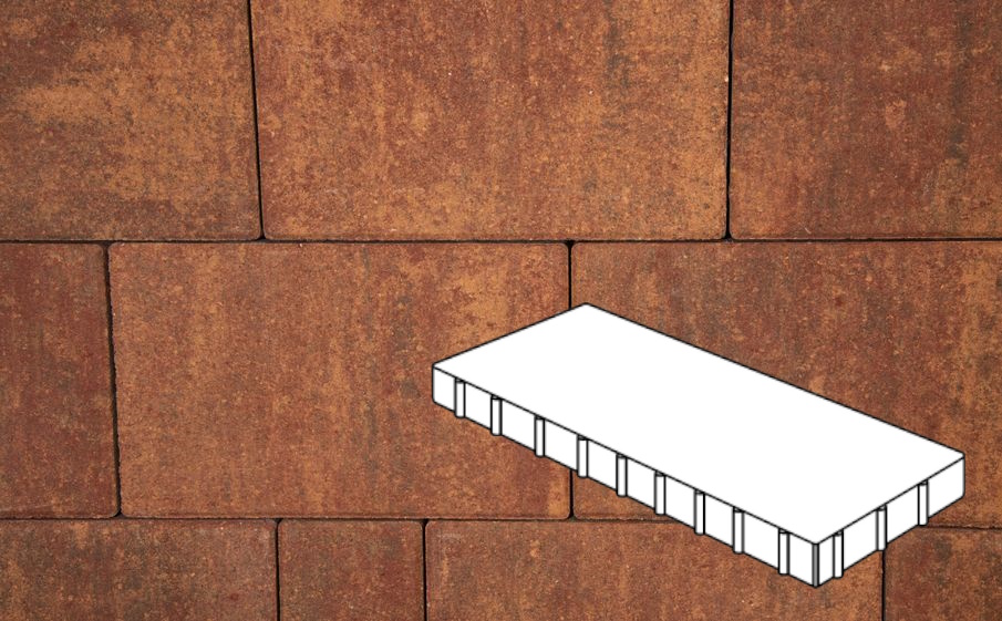 Плитка тротуарная Готика Natur, Плита Б.10.П.10, Вернисаж, 1000*500*100 мм