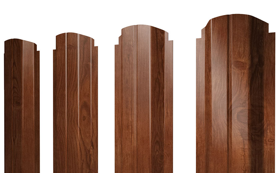 Штакетник П-образный А фигурный Print Elite  Rowan