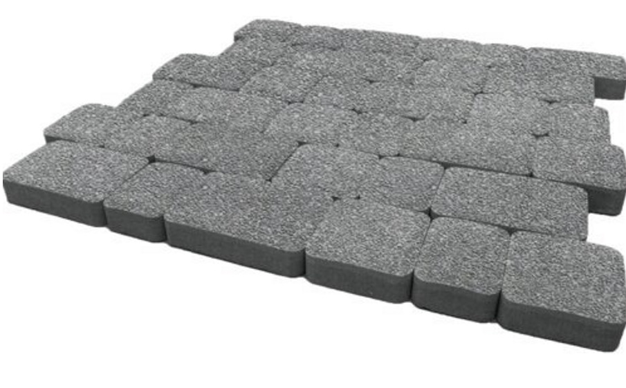 Плитка тротуарная SteinRus Инсбрук Альт А.1.Фсм.4, Native, серый, толщина 40 мм