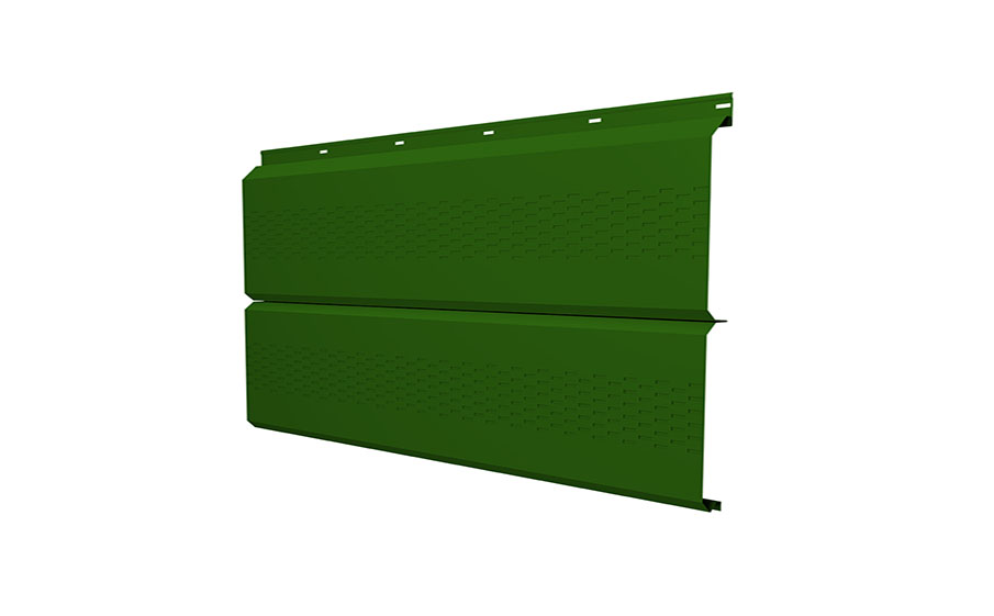 Софит Grand Line ЭкоБрус с перфорацией 0,345, 0,45 PE с пленкой RAL 6002