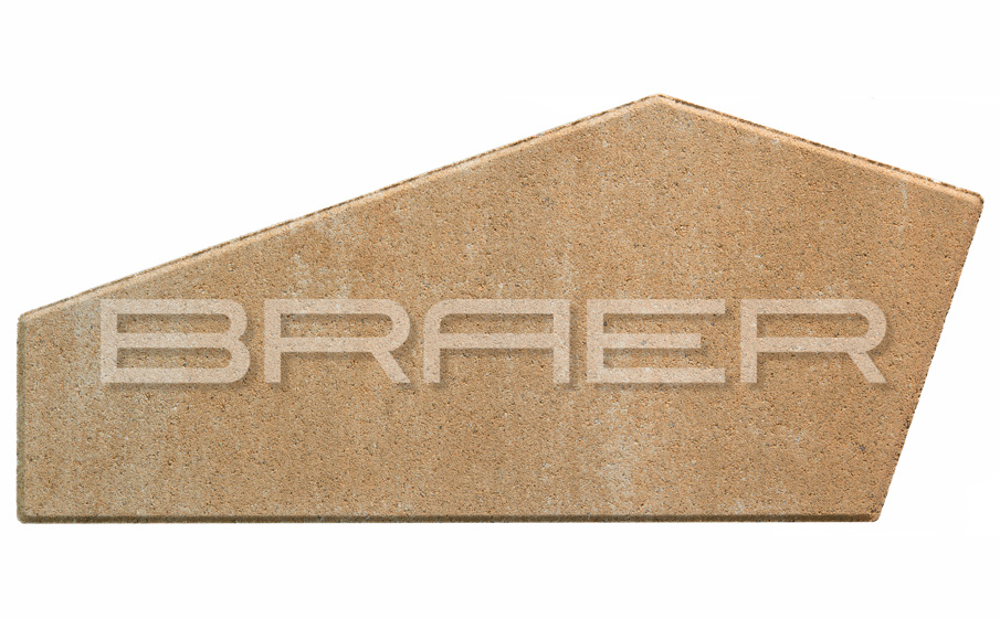 Плитка тротуарная BRAER Витраж Color Mix Плато, толщина 80 мм