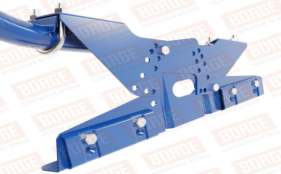 Кровельное ограждение Borge для фальцевой кровли оцинкованное RAL 5005, 300*90 см