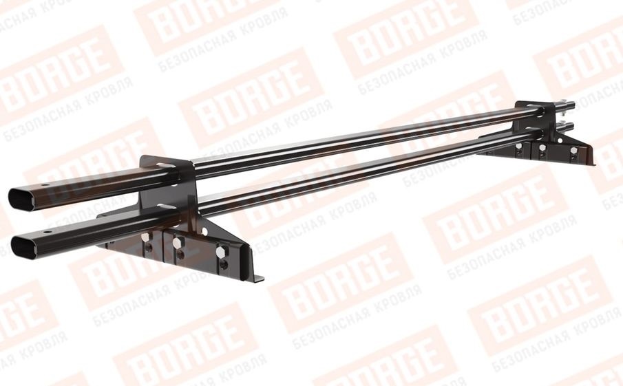 Снегозадержатель трубчатый Borge для фальцевой кровли оцинкованный RAL 8019, 1,5 м