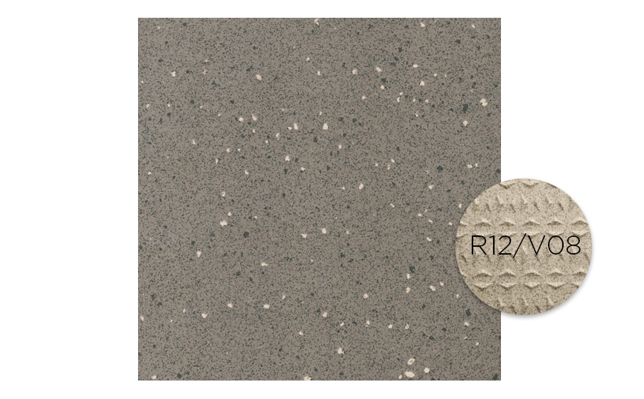 Технический керамогранит Roben VIGRANIT Anthrazit Grobkorn R12/V08, 200*200*15 мм