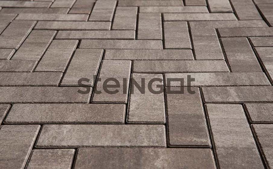 Плитка тротуарная Steingot Color Mix, Паркет, Клифф, 240*80*60 мм