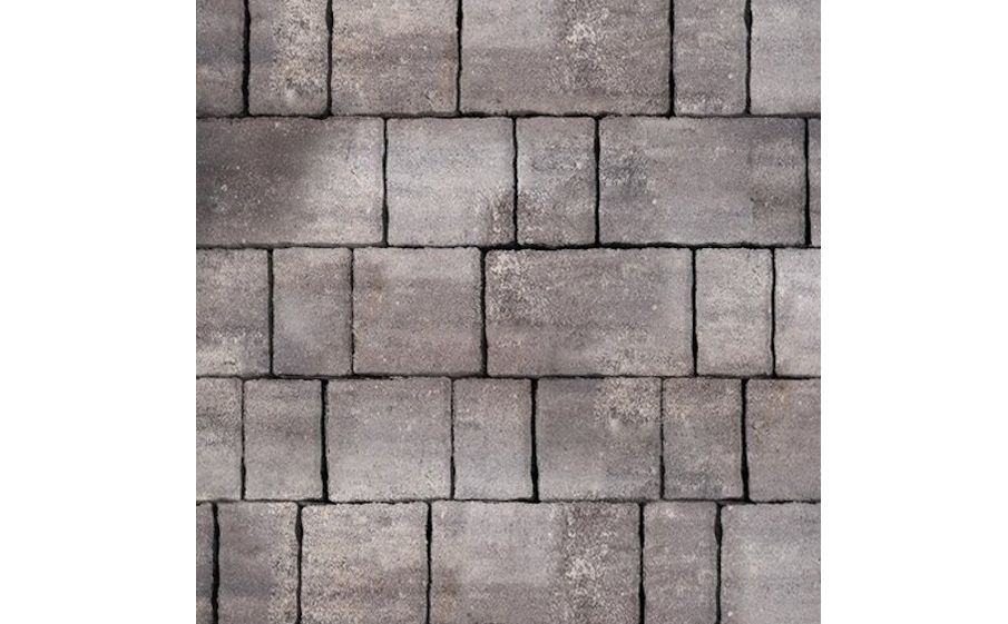 Плитка тротуарная SteinRus Старый город Б.2.Фсм.6, гладкая, ColorMix Умбра, толщина 60 мм