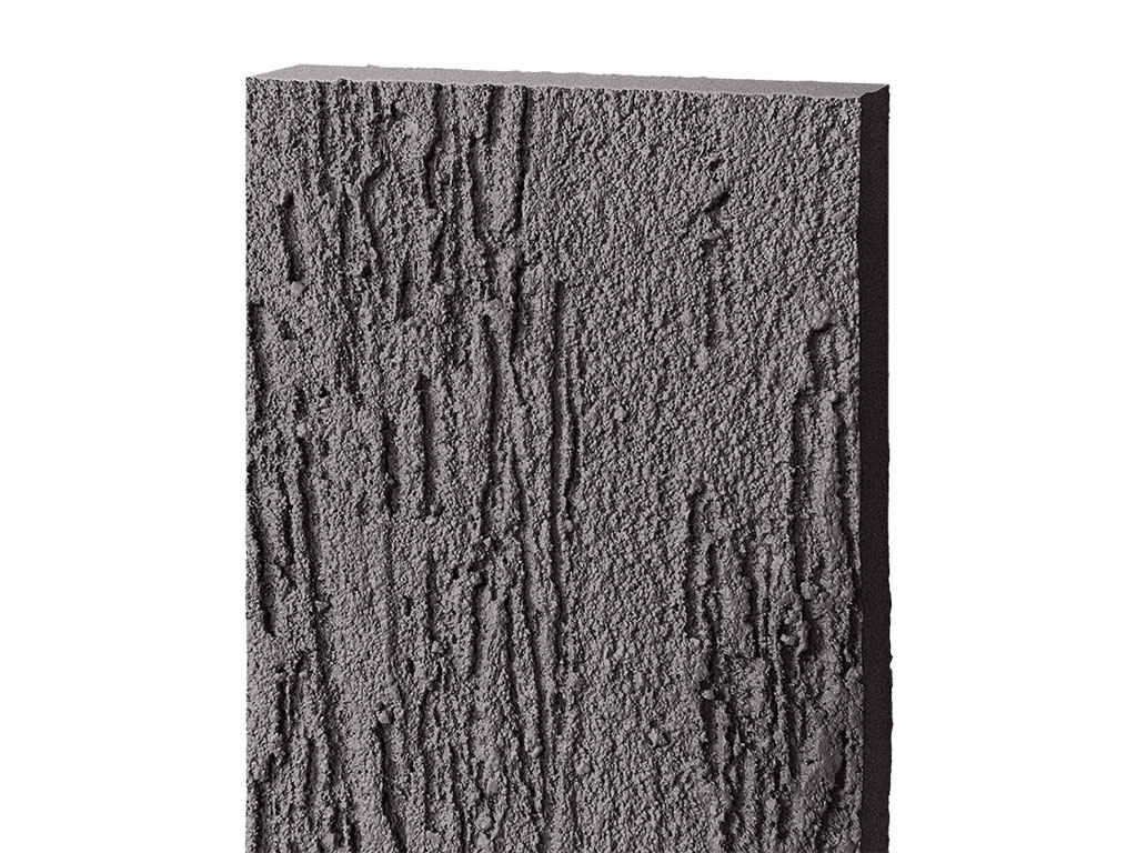 Фиброцементная панель БЕТЭКО Короед RAL 8019 (серо-коричневый), 1500*1200*8 мм