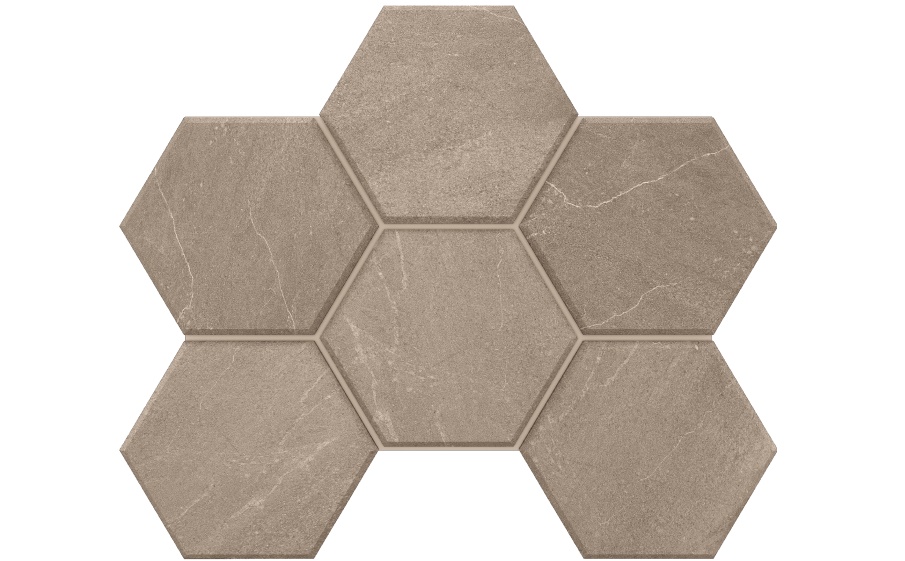 Мозаика Гексагон/Hexagon Estima Габбро/Gabbro GB02, неполированный