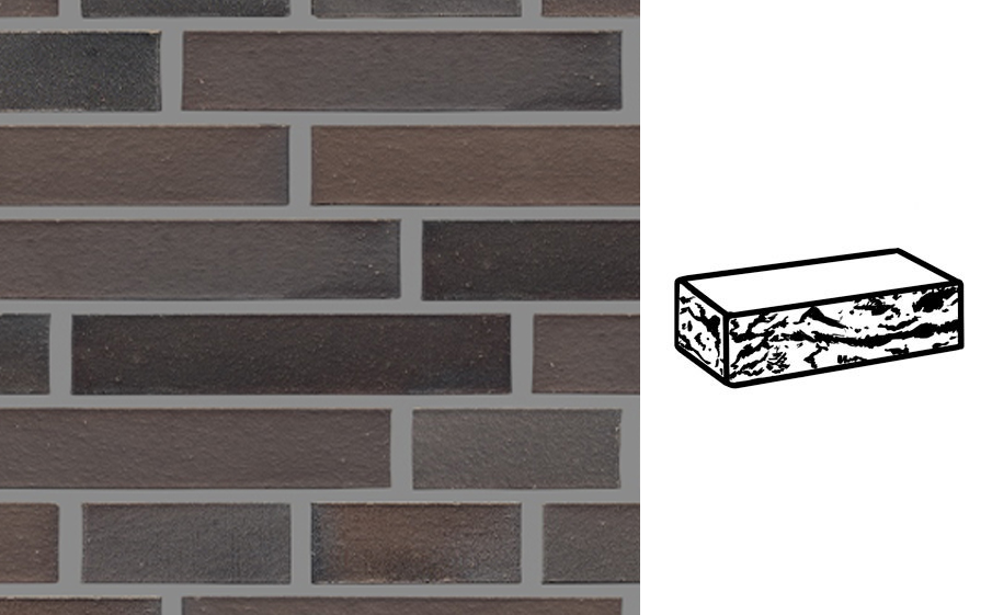 Кирпич клинкерный Muhr 33 Braun готик, 290*90*52 мм
