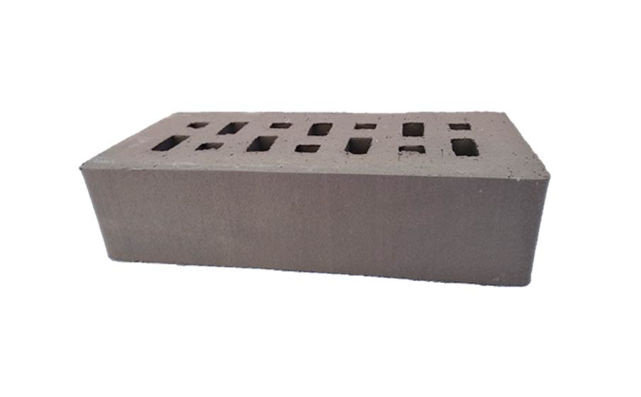 Кирпич клинкерный ЛСР серый №9, без фаски, 210*100*50 мм