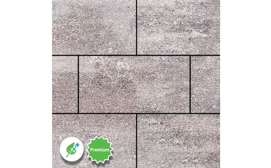 Плитка тротуарная SteinRus Парк Плейс Б.3.П.8, Native, ColorMix Умбра, 600*300*80 мм