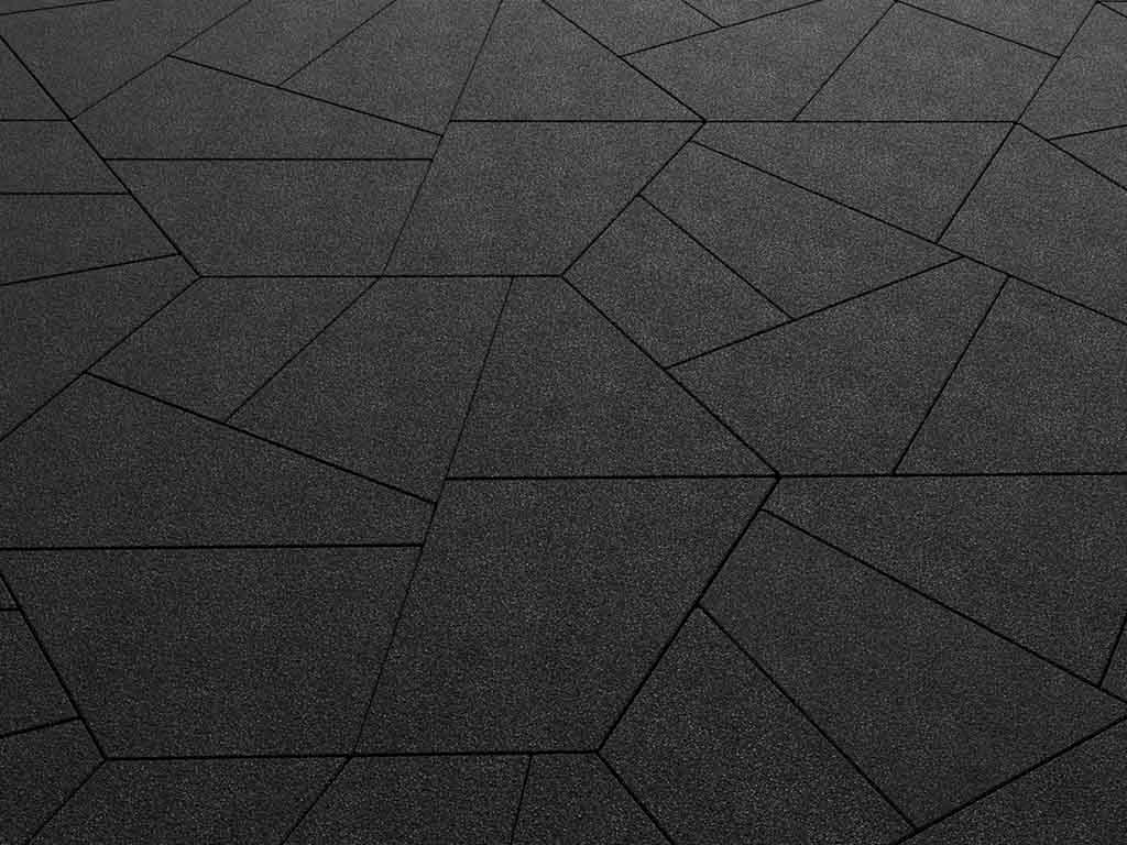 Плитка тротуарная Оригами Б.4.Фсм.8 стоунмикс черный, комплект 6 шт, толщина 80 мм