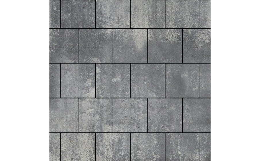 Плитка тротуарная SteinRus Валенсия Б.3.К.8, гладкая, ColorMix Актау, 300*300*80 мм