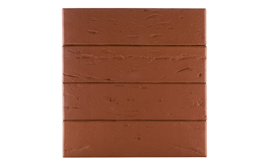 Кирпич облицовочный ЛСР, темно-красный, рустик, утолщенные стенки, 250*120*65 мм