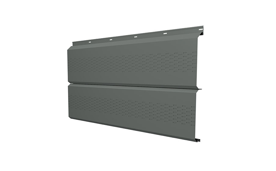 Софит Grand Line ЭкоБрус с перфорацией 0,345, 0,45 PE с пленкой RAL 7005