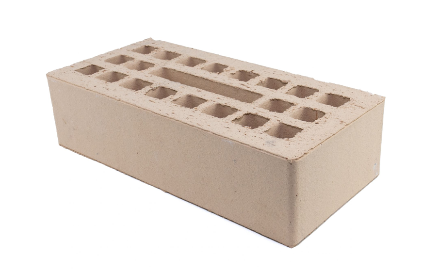 Кирпич облицовочный Губский КЗ, гладкий, бежевый, 250*120*65 мм