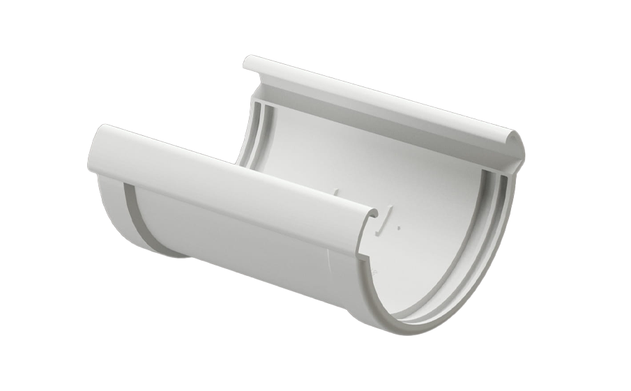 Соединитель желобов Docke LUX, пломбир