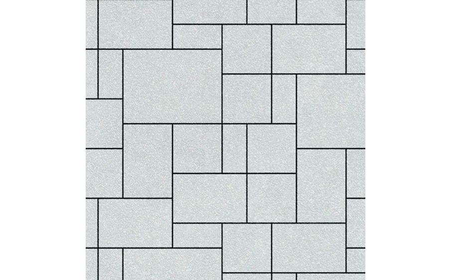 Плитка тротуарная SteinRus, Инсбрук Альпен Б.7.Псм.6, Native, белый, толщина 60 мм