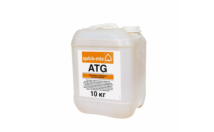 Грунтовка глубокого проникновения quick-mix ATG, 10 кг