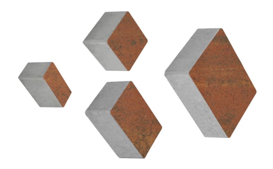 Плитка тротуарная Мюнхен Б.2.Фсм.6 листопад гладкий арабская ночь, комплект 4 шт, толщина 60 мм