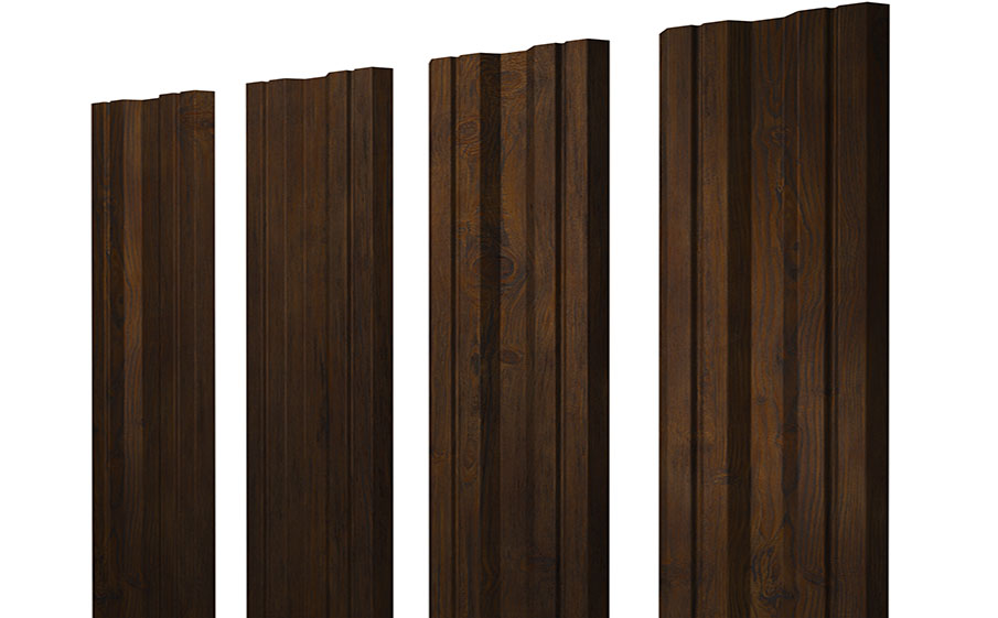 Штакетник Twin 0,45 Print Elite Chestnut Wood TwinColor