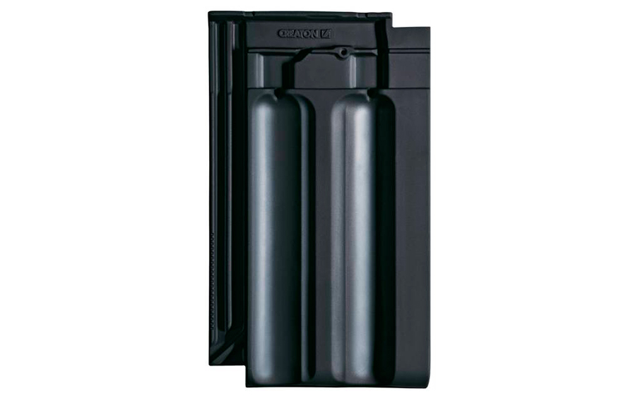 Керамическая черепица рядовая CREATON Ratio Hongeda Nuance антрацит ангоб