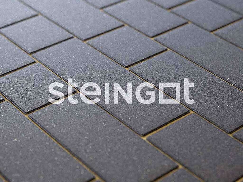 Плитка тротуарная Steingot Премиум, Маринталь, Черный (Ombra), комплект 4 шт, толщина 60 мм