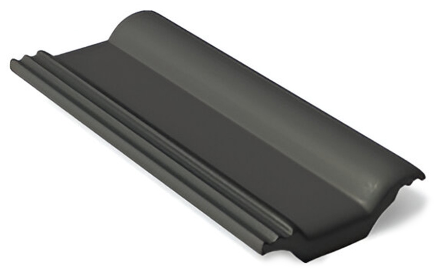 Цементно-песчаная половинчатая черепица BRAAS Франкфурт, черная