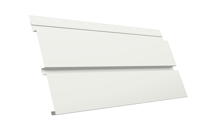 Софит Grand Line металлический Квадро Брус без перфорации 0,45 Drap с пленкой RAL 9003